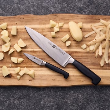Zwilling Four star Messerset 2-teilig - Schwarz-Edelstahl - Zwilling