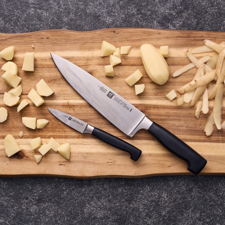 Zwilling Four star Messerset 2-teilig, Schwarz-Edelstahl Zwilling