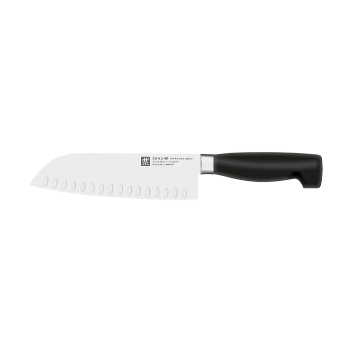 Zwilling Four star Santokumesser 18 cm - Schwarz-Edelstahl - Zwilling