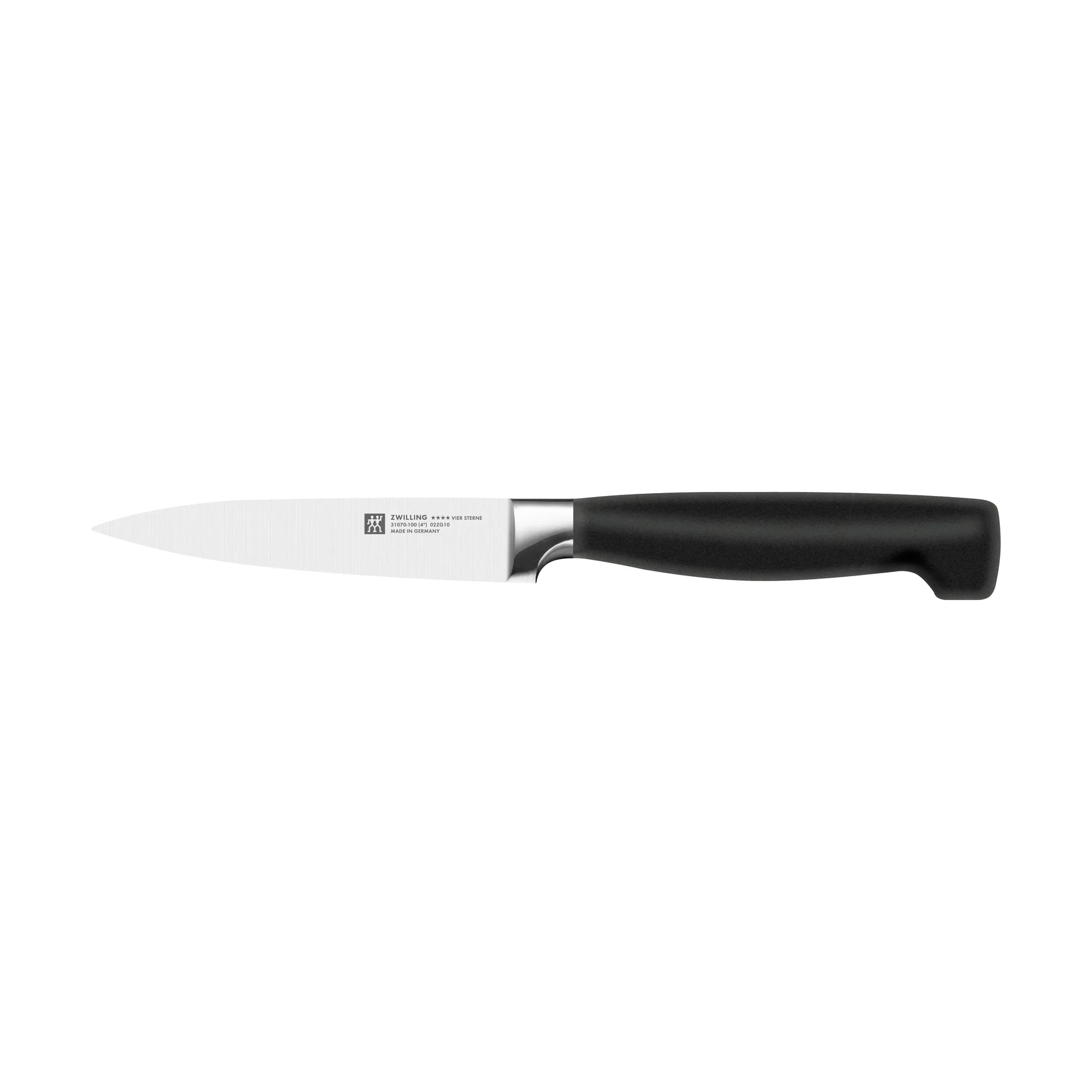 Zwilling Four Star Schälmesser 10 cm, Schwarz-Edelstahl Zwilling