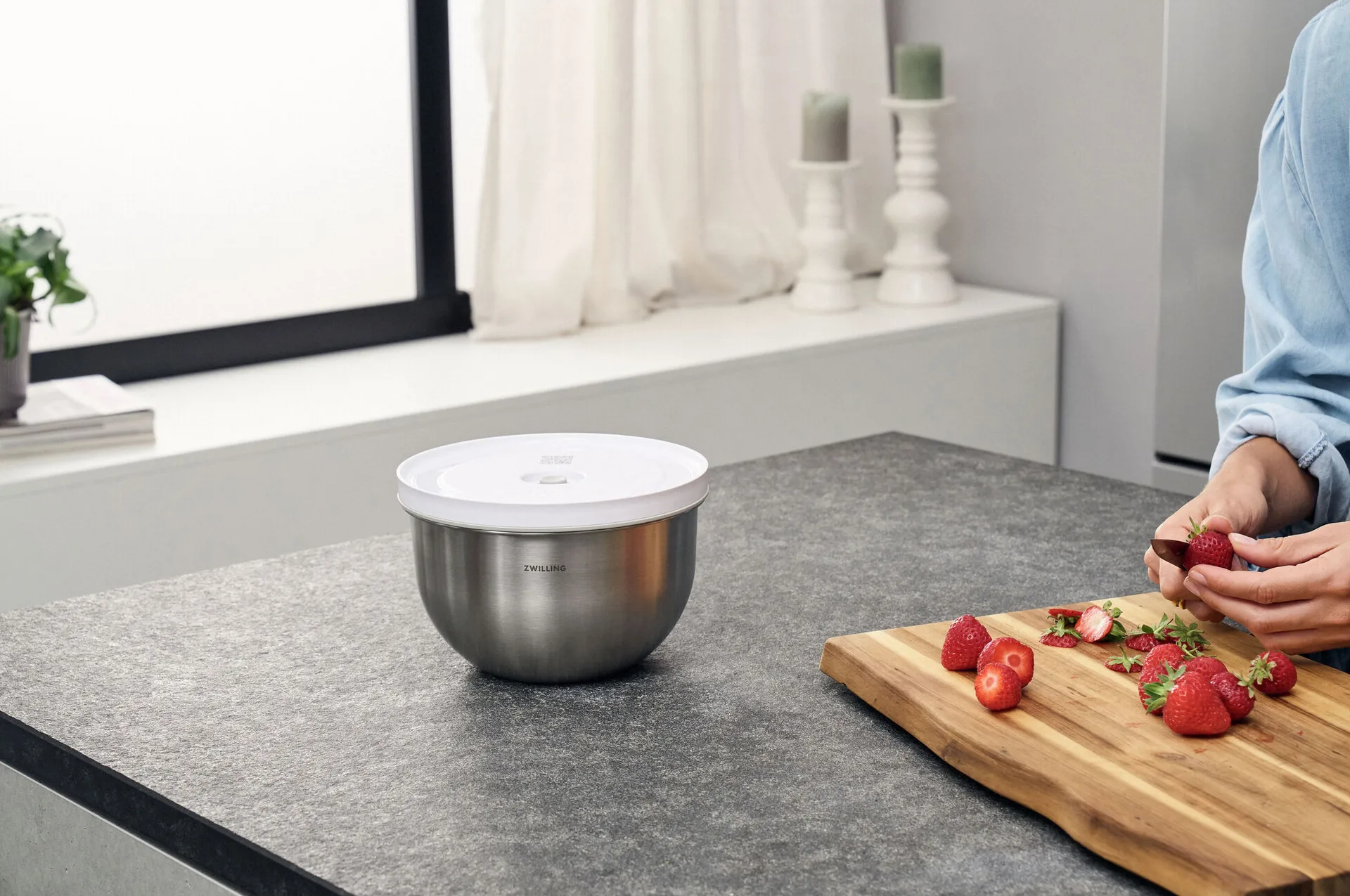 Zwilling Fresh & save Vakuumschale Edelstahl, 1,75 L Zwilling