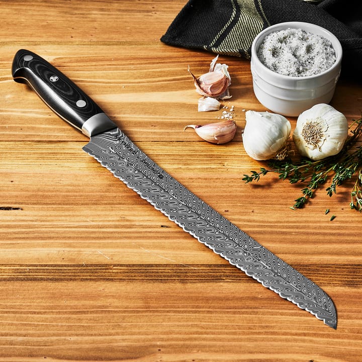 Zwilling Kramer euro stainless Brotmesser 26 cm, Damaskus-schwarz Zwilling