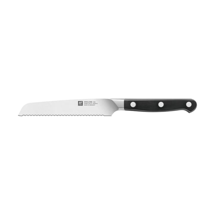 Zwilling Pro gezacktes Allzweckmesser 13 cm - Schwarz-Edelstahl - Zwilling