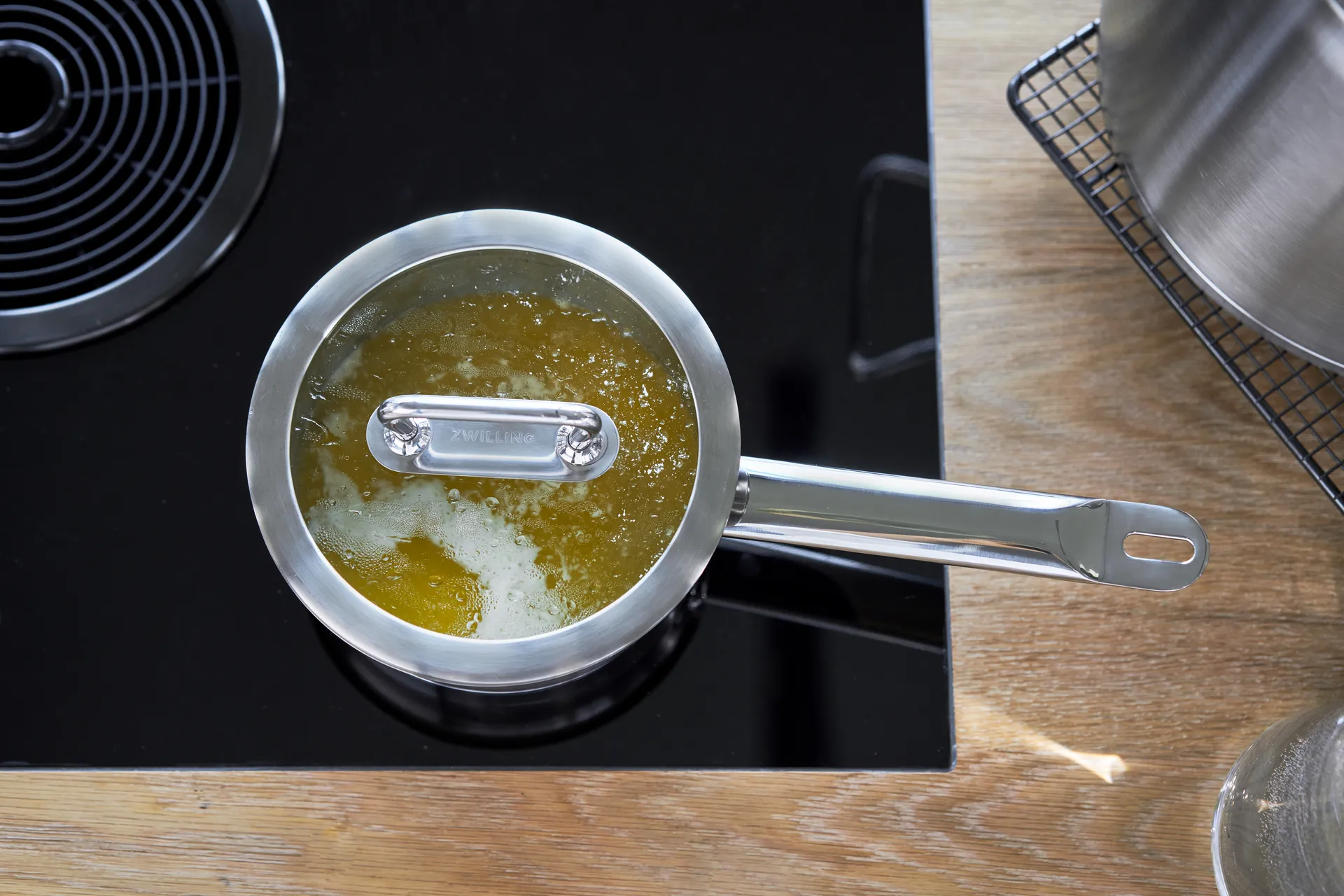 Zwilling Pro Kochtopf mit Glasdeckel Edelstahl, 3,1 L Zwilling