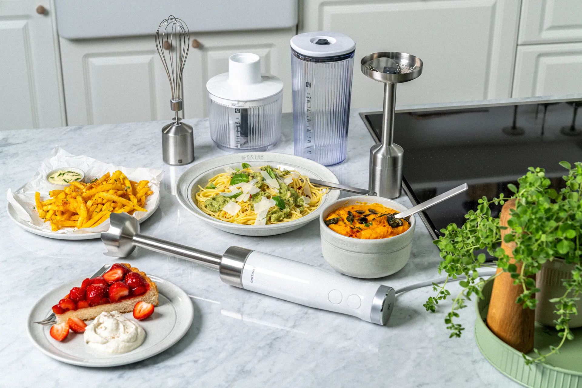 Zwilling Stabmixer Kartoffelstampfer Zubehör 23 cm, Silber Zwilling