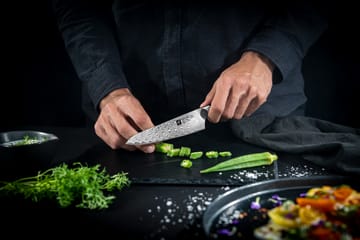 Zwilling Tanrei kompakt Kochmesser 14 cm - Damaskus-schwarz - Zwilling