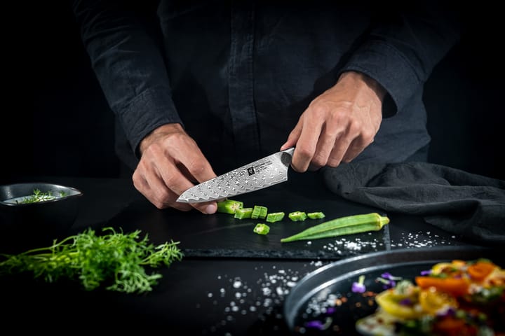 Zwilling Tanrei kompakt Kochmesser 14 cm, Damaskus-schwarz Zwilling