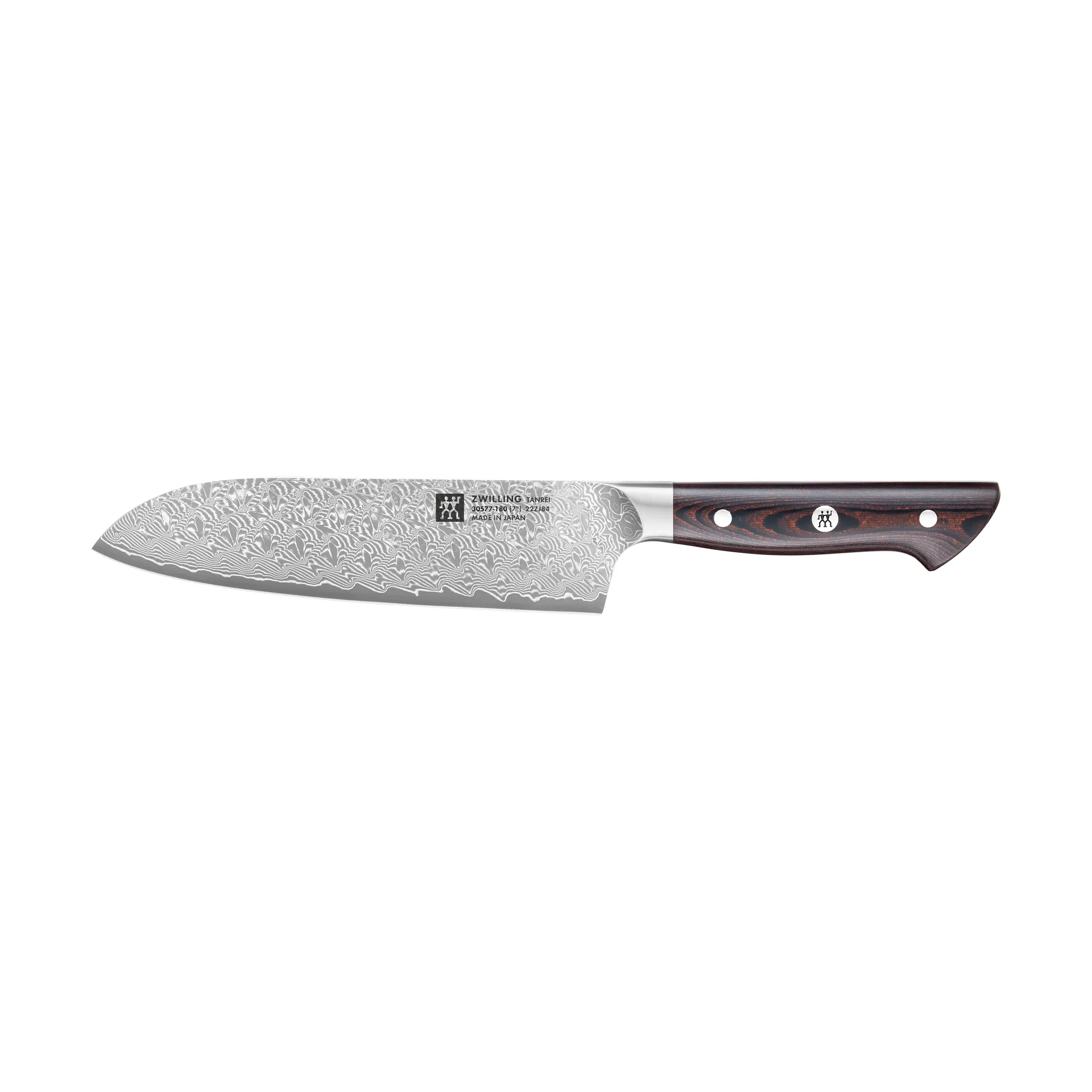 Zwilling Tanrei Santokumesser 18 cm, Damaskus-schwarz Zwilling
