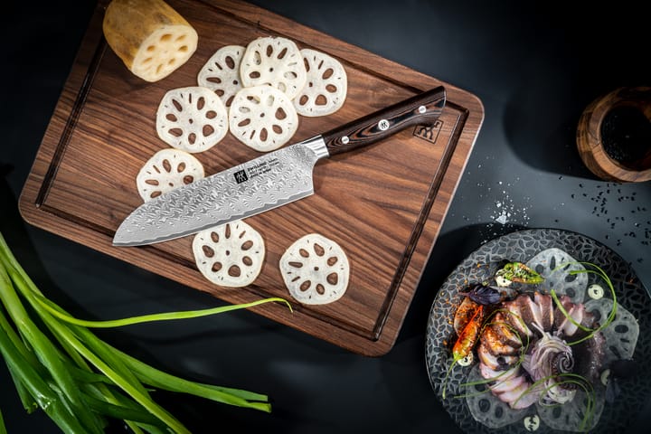 Zwilling Tanrei Santokumesser 18 cm, Damaskus-schwarz Zwilling