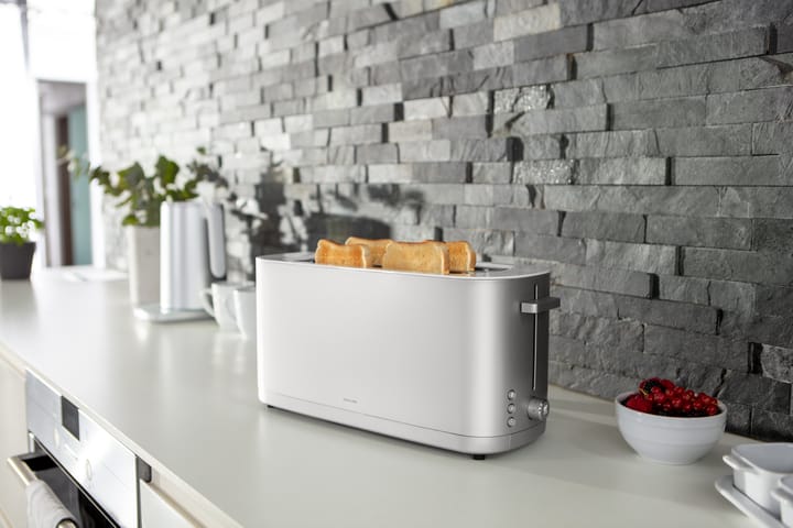 Zwilling Toaster mit Warmhaltefunktion 2 lange Schlitzen, Silber Zwilling