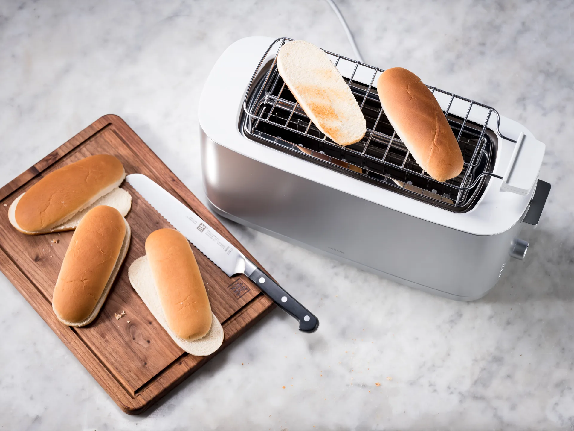 Zwilling Toaster mit Warmhaltefunktion 2 Schlitzen, Silber Zwilling