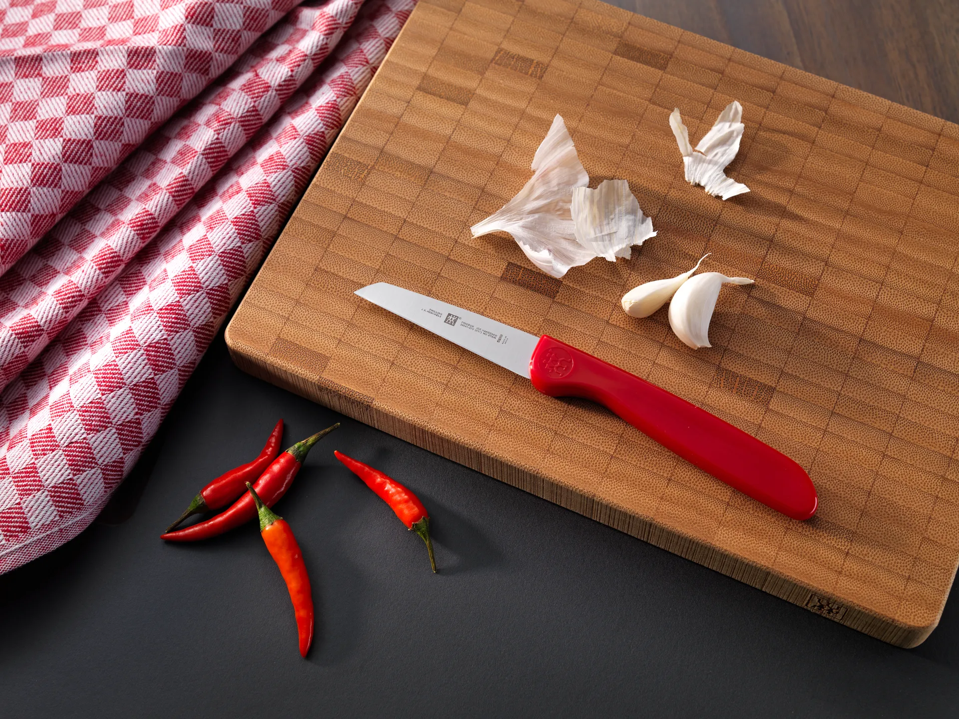 Zwilling Twin grip Gemüsemesser 7 cm, Rot-Edelstahl Zwilling