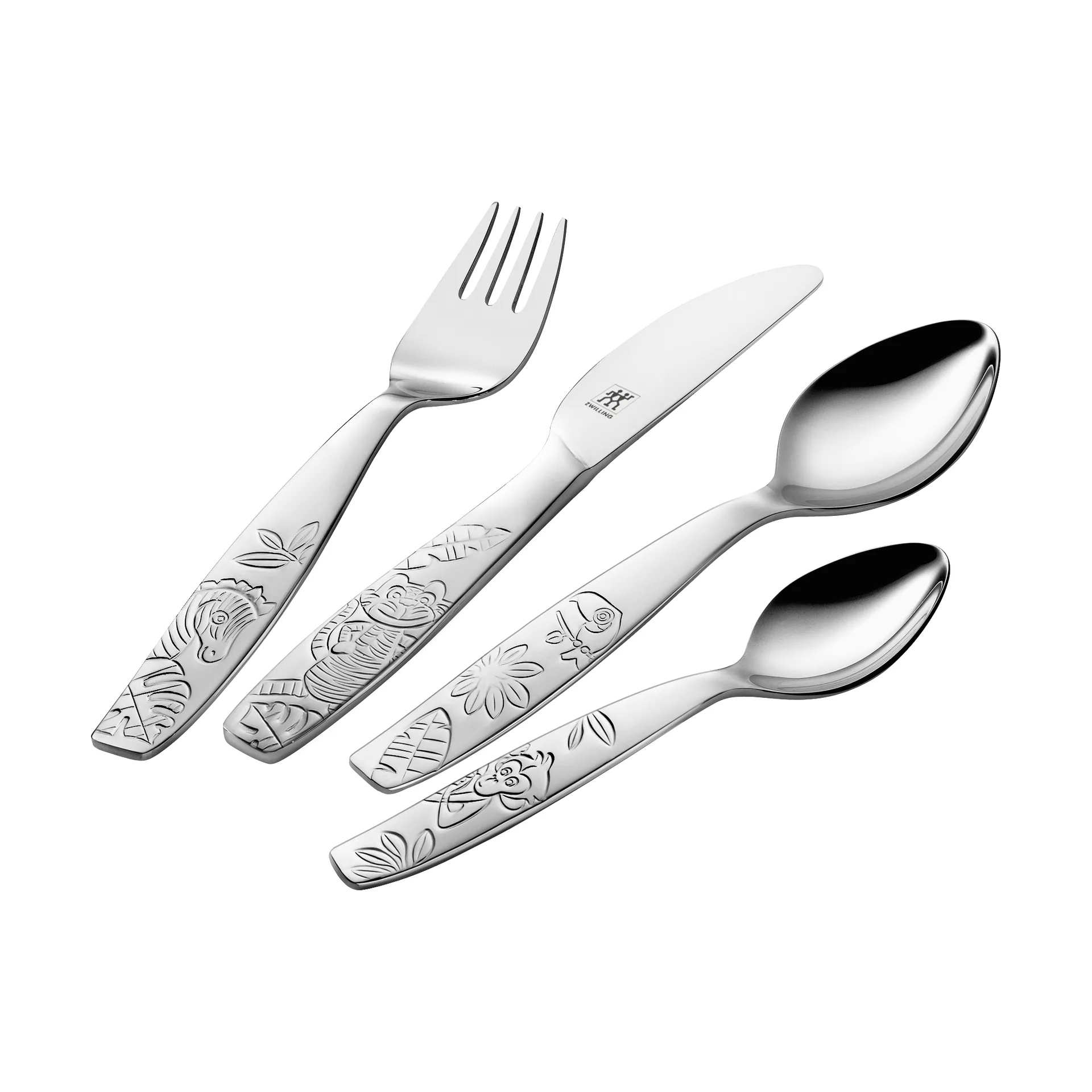 Zwilling Twin kids Kinderbesteck 4-teilig, Dschungel Zwilling