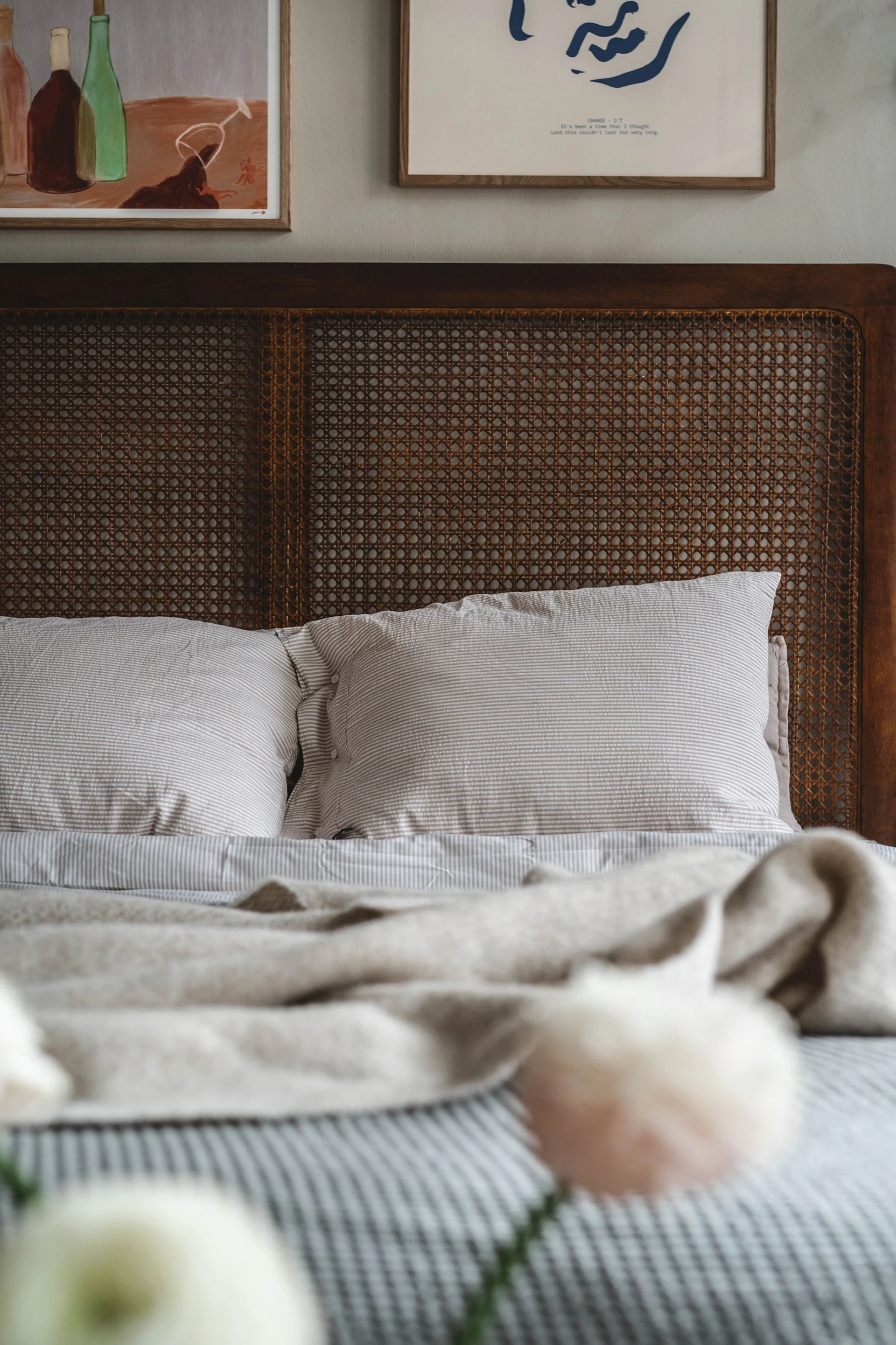 Striped Cotton Seersucker Kissenbezug, Lexington