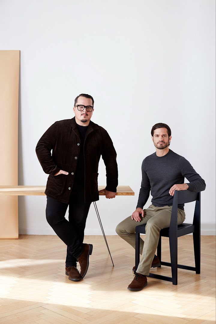 Das Designer-Duo hinter NJRD: Oscar Kylberg und der schwedische Prinz Carl Philip Bernadotte.