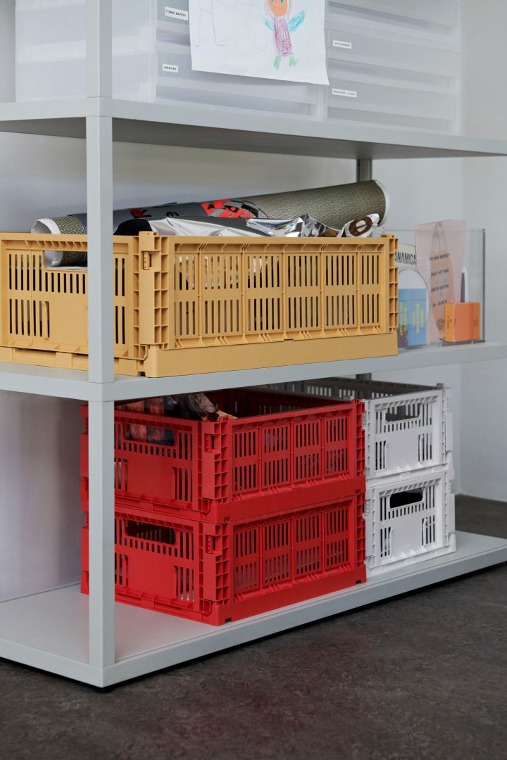 Colour Crate Aufbewahrungsboxen von HAY sind praktische Helfer für Ihr Zuhause und vereinfachen die alltägliche Organisation im Handumdrehen.
