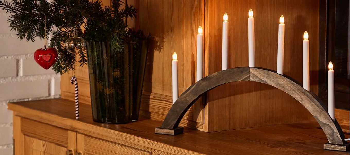 Skandinavische Adventskerzenhalter