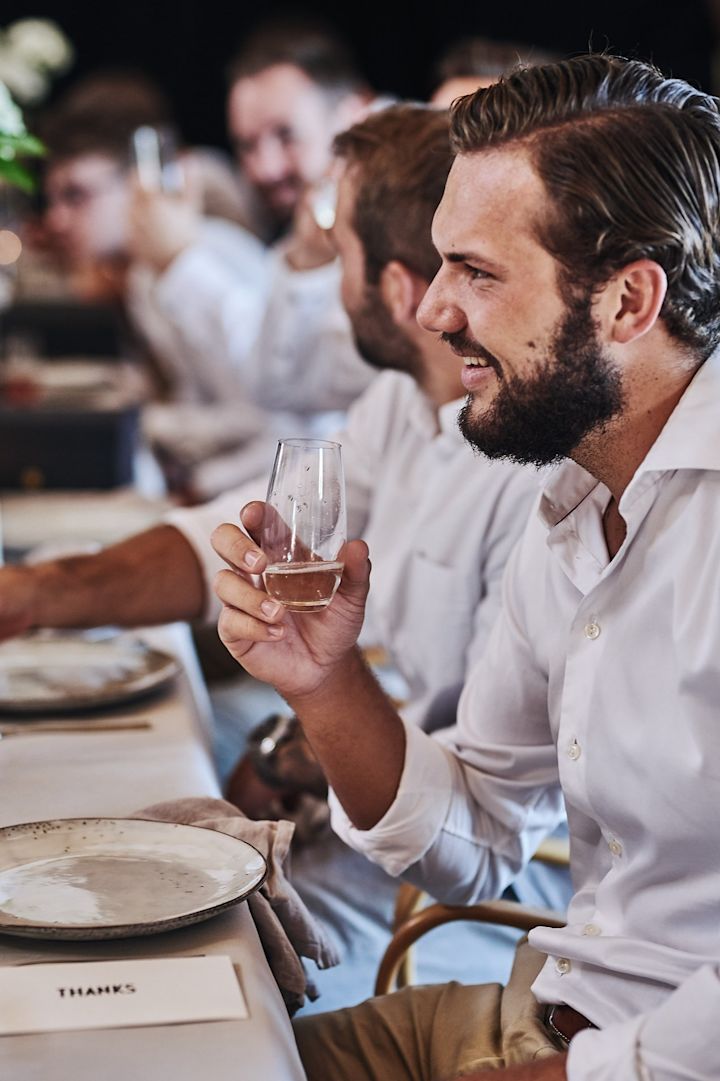 Sektempfang mit Sektgläsern von Riedel genossen.