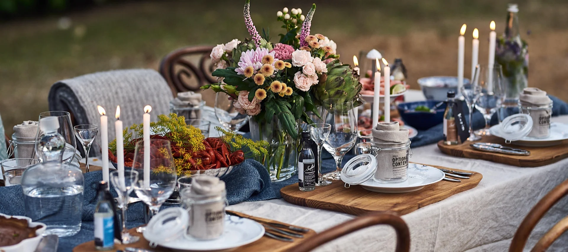 Das traditionelle schwedische Krebsfest. 