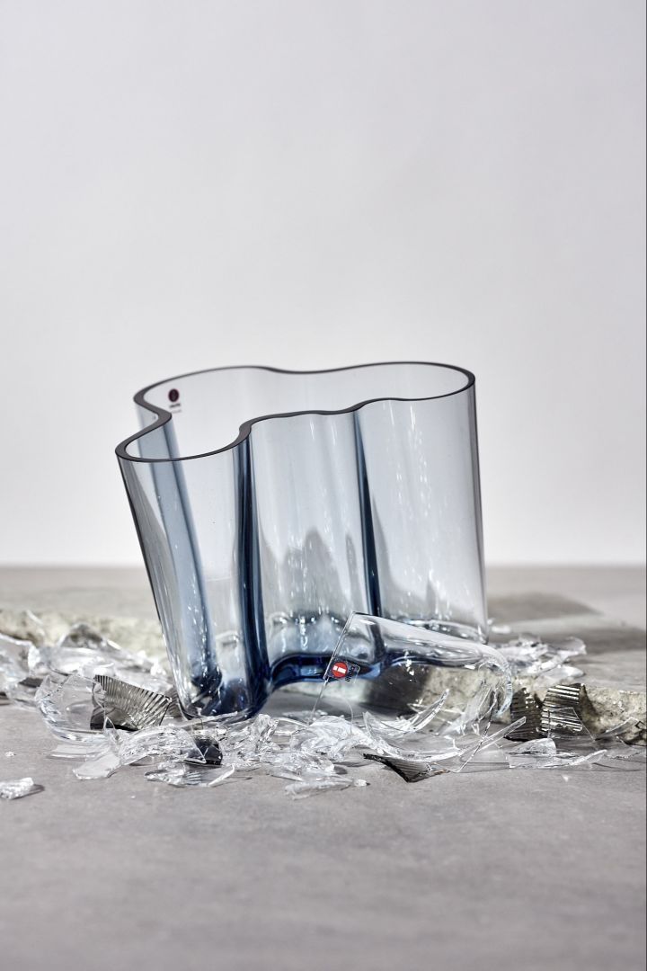 Alvar Aalto Vase von Iittala aus recyceltem Glas bei Nordic Nest.