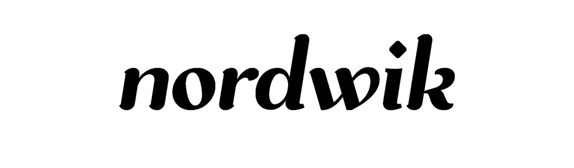 Das Wort nordwik in schwarzer, kursiver, schriftartiger Schrift.