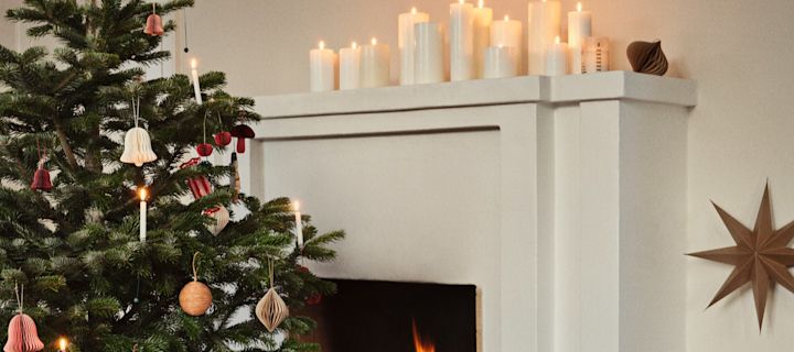 Die diesjährige Weihnachtsdekoration 2024 von Broste Copenhagen ist eine wunderschöne Weihnachtsdekoration aus Papier.