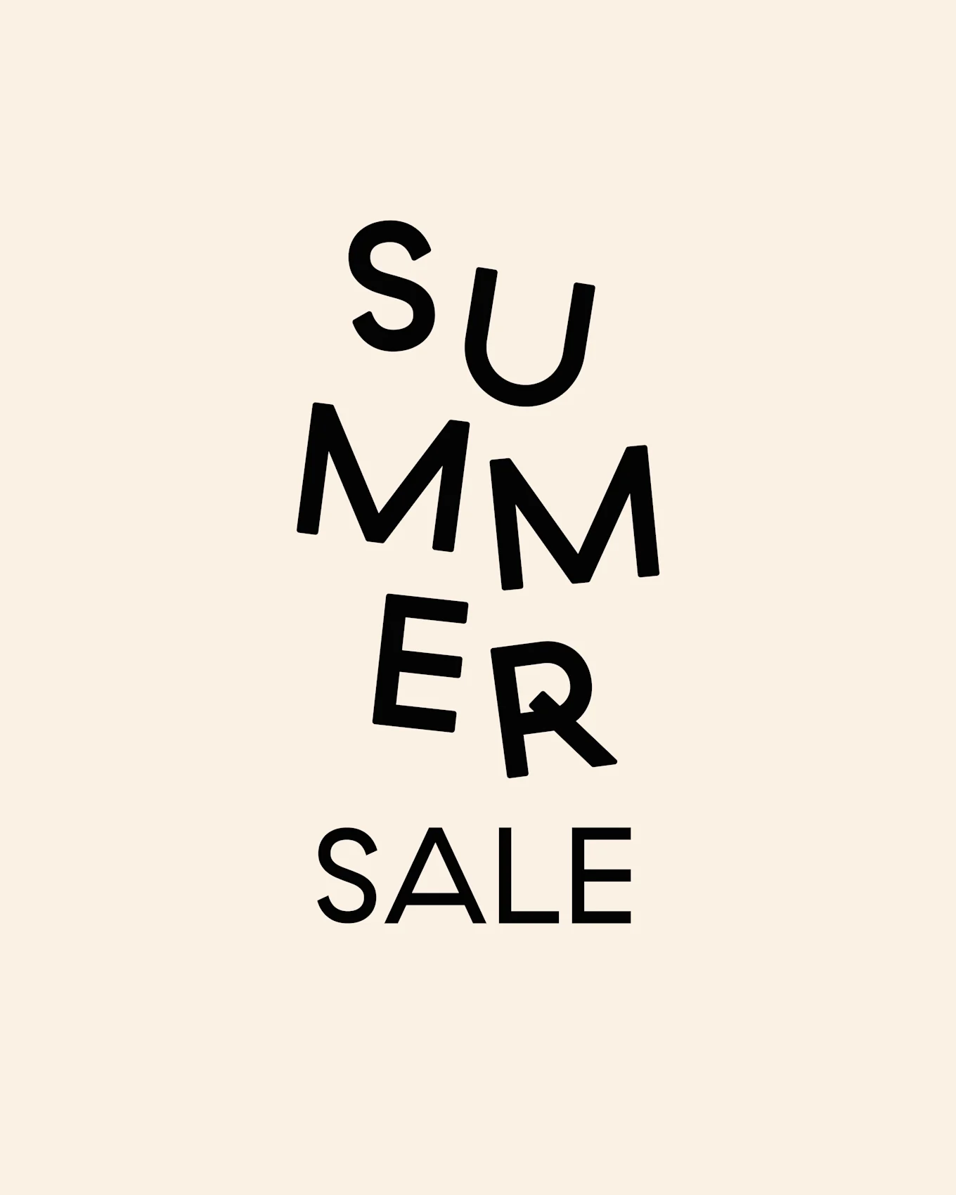 Text "SOMMER SALE" auf hellem Hintergrund.